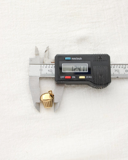 15mm Cupcake PVD Charm, CH466
