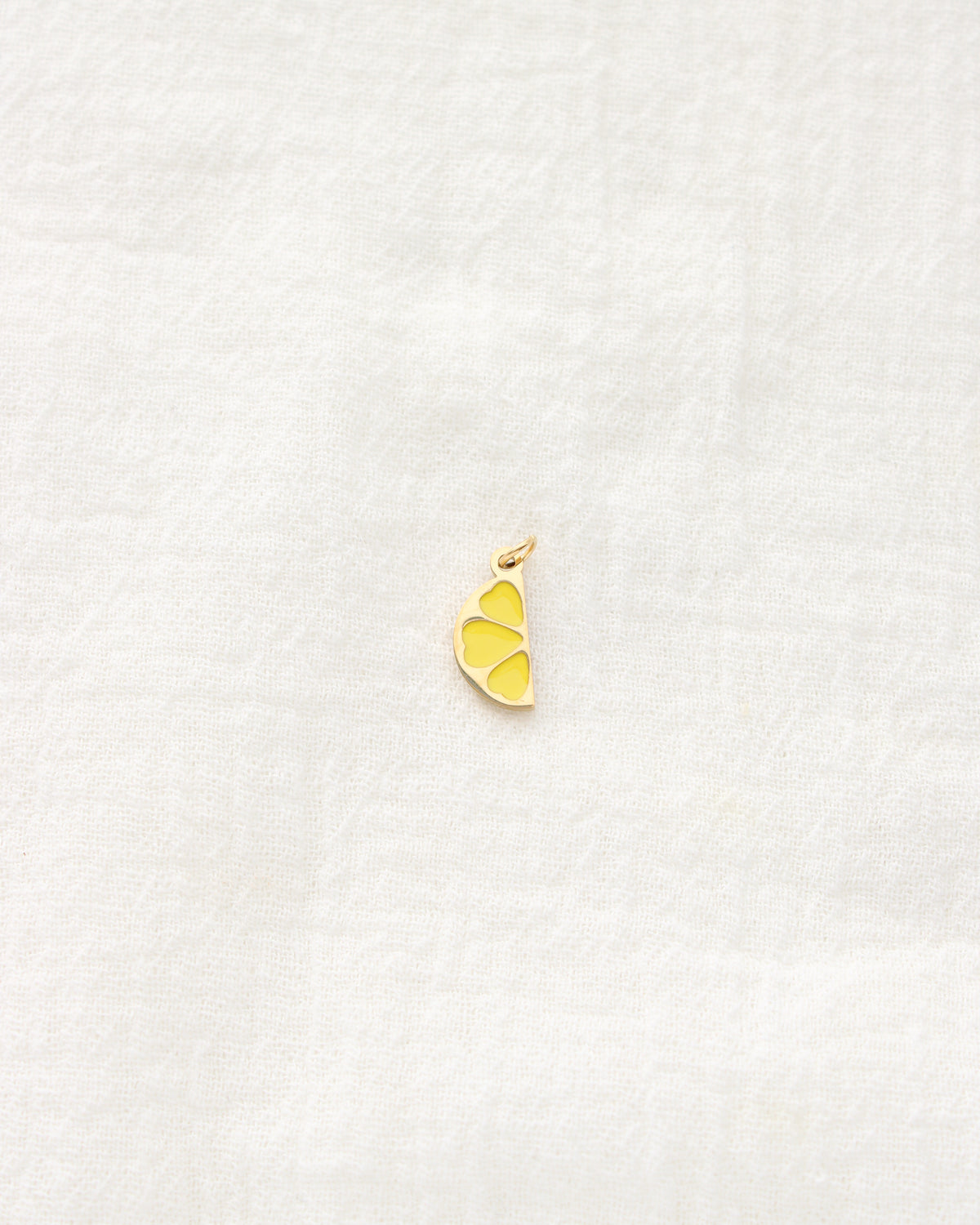 14mm Lemon Slice PVD Charm, CH465