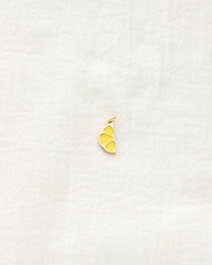 14mm Lemon Slice PVD Charm, CH465