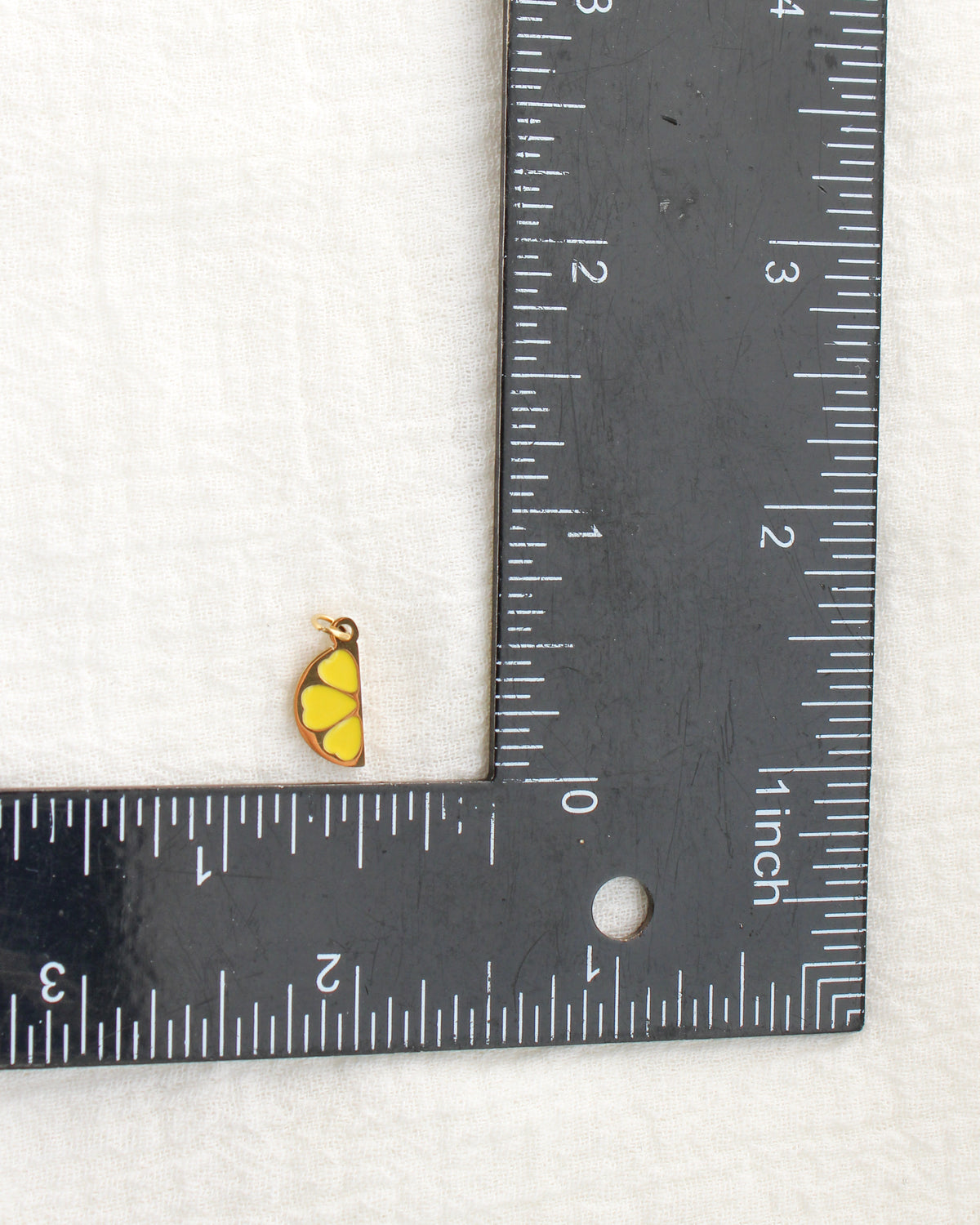 14mm Lemon Slice PVD Charm, CH465