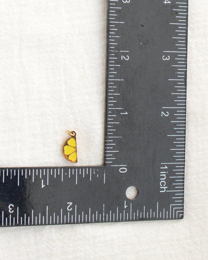 14mm Lemon Slice PVD Charm, CH465