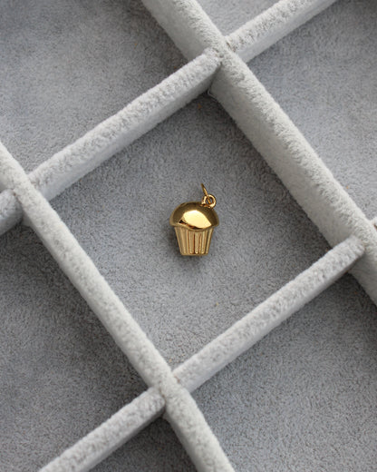 15mm Cupcake PVD Charm, CH466