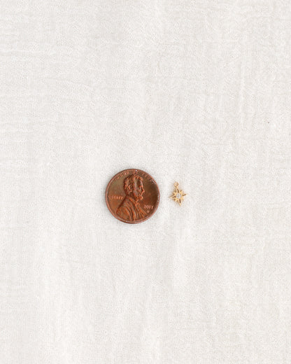 9mm North Star Charm w/ CZ, CH361