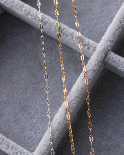 1.4mm Patterned Cable Chain, S64, G64, R64