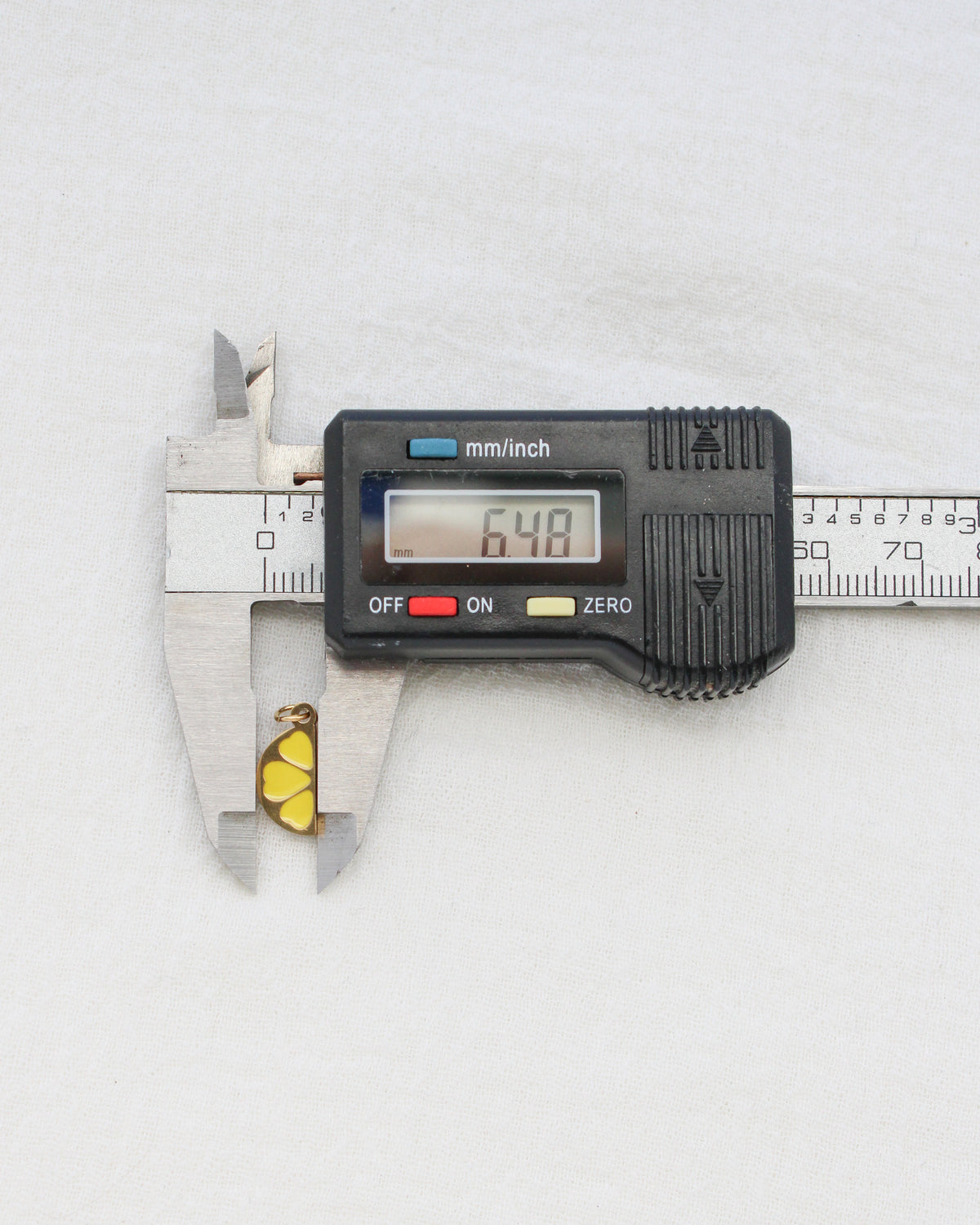 14mm Lemon Slice PVD Charm, CH465