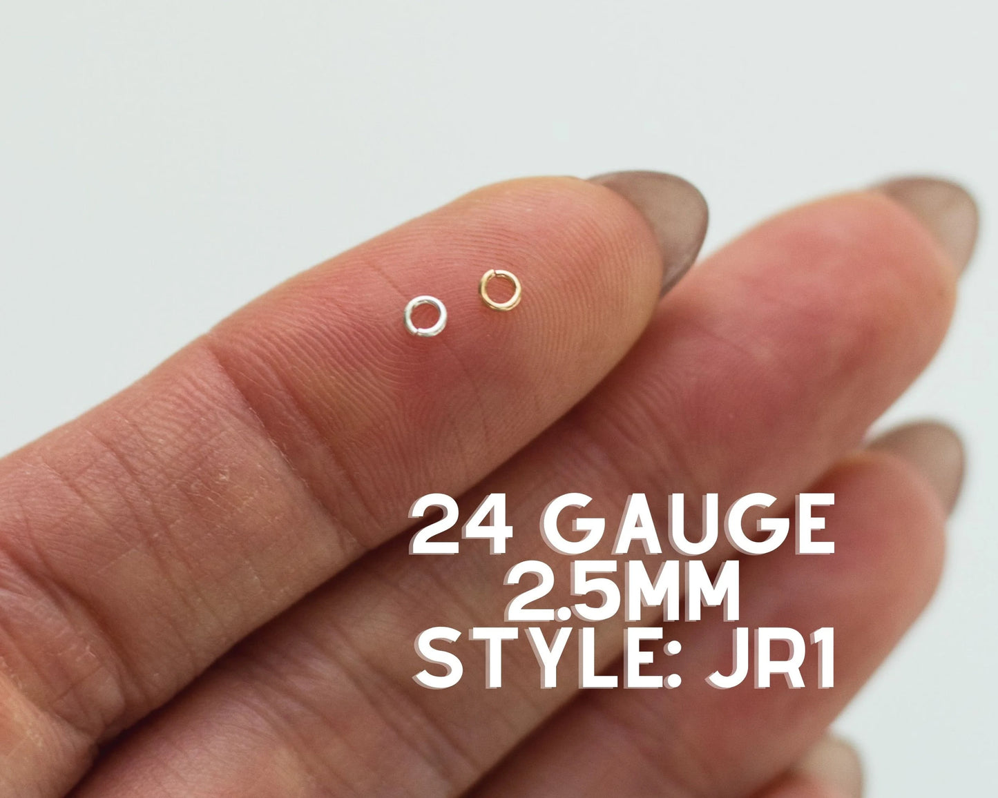 Jump Rings 2.5mm OD, 24g, JR1