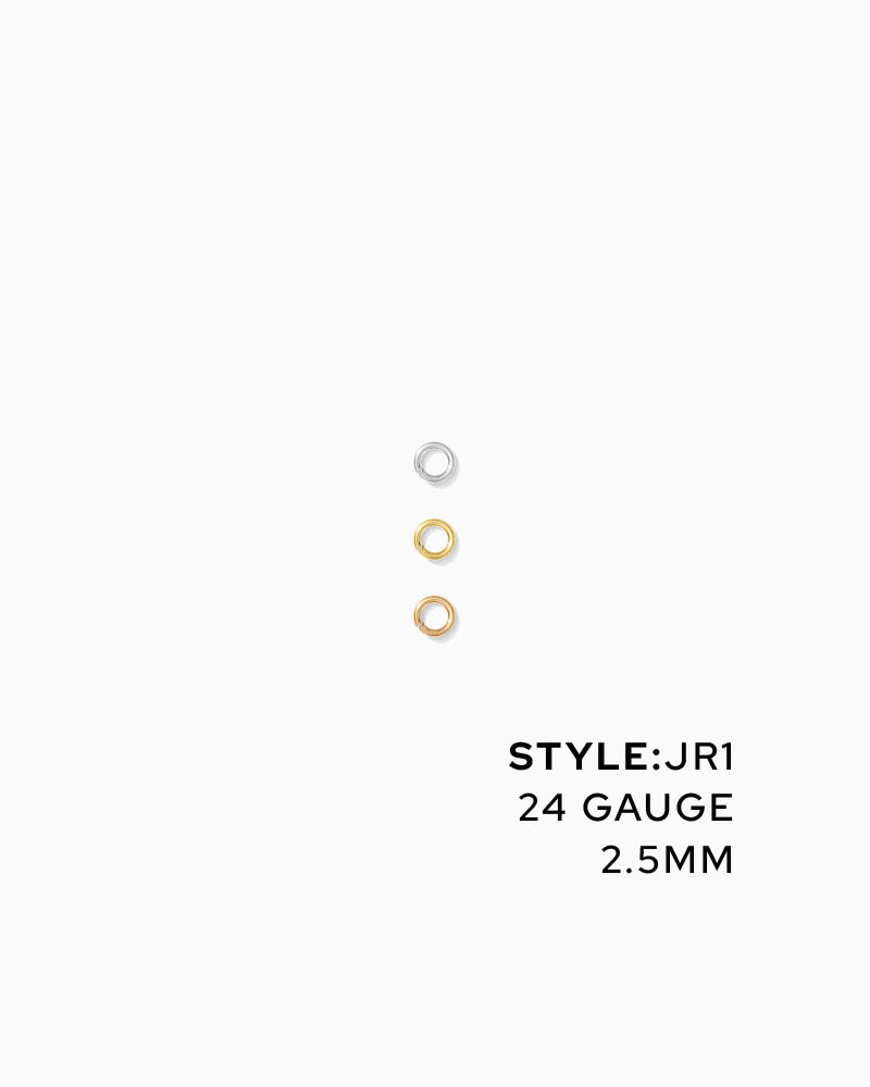 Jump Rings 2.5mm OD, 24g, JR1