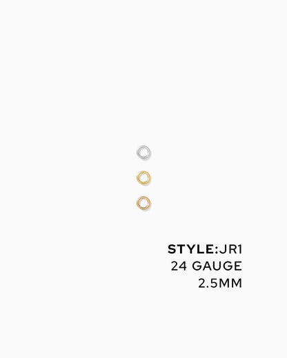 Jump Rings 2.5mm OD, 24g, JR1