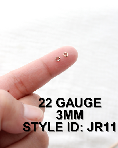 Jump Rings 3mm OD, 22g, JR11
