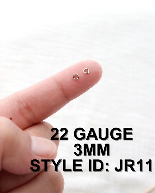 Jump Rings 3mm OD, 22g, JR11