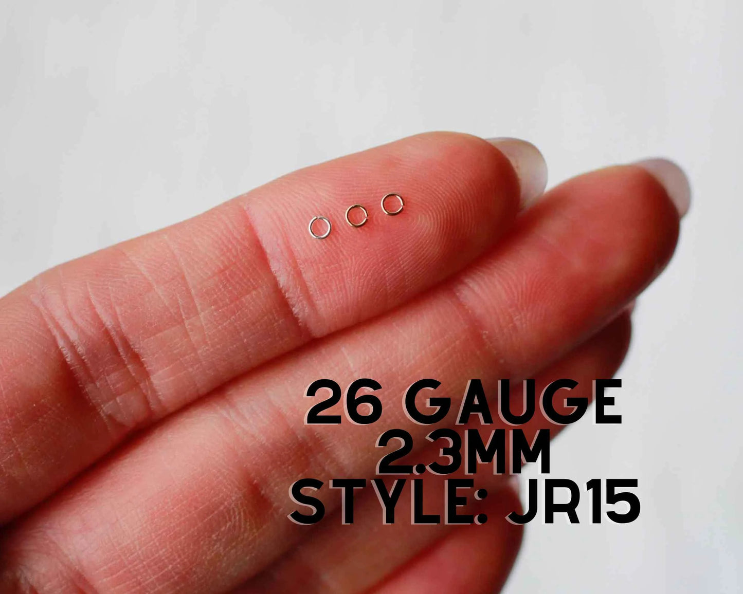 Jump Rings 2.3mm OD, 26g, JR15