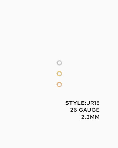 Jump Rings 2.3mm OD, 26g, JR15