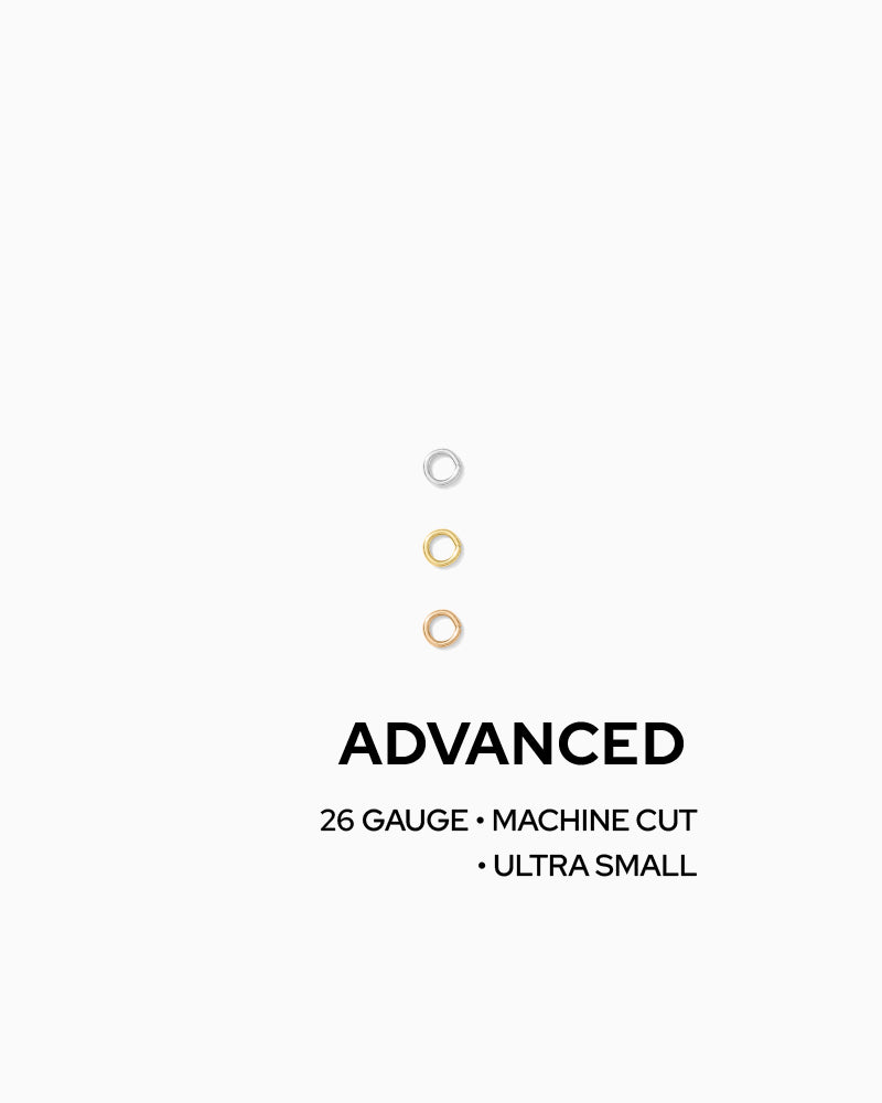26 Gauge 2.3mm Machine-Cut Jump Rings, JR15 — Advanced