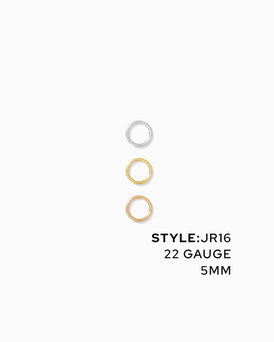Jump Rings 5mm OD, 22g, JR16