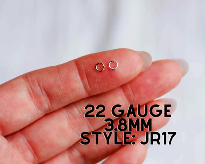 Jump Rings 3.8mm OD, 22g, JR17