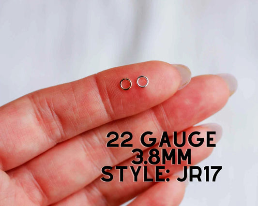 Jump Rings 3.8mm OD, 22g, JR17