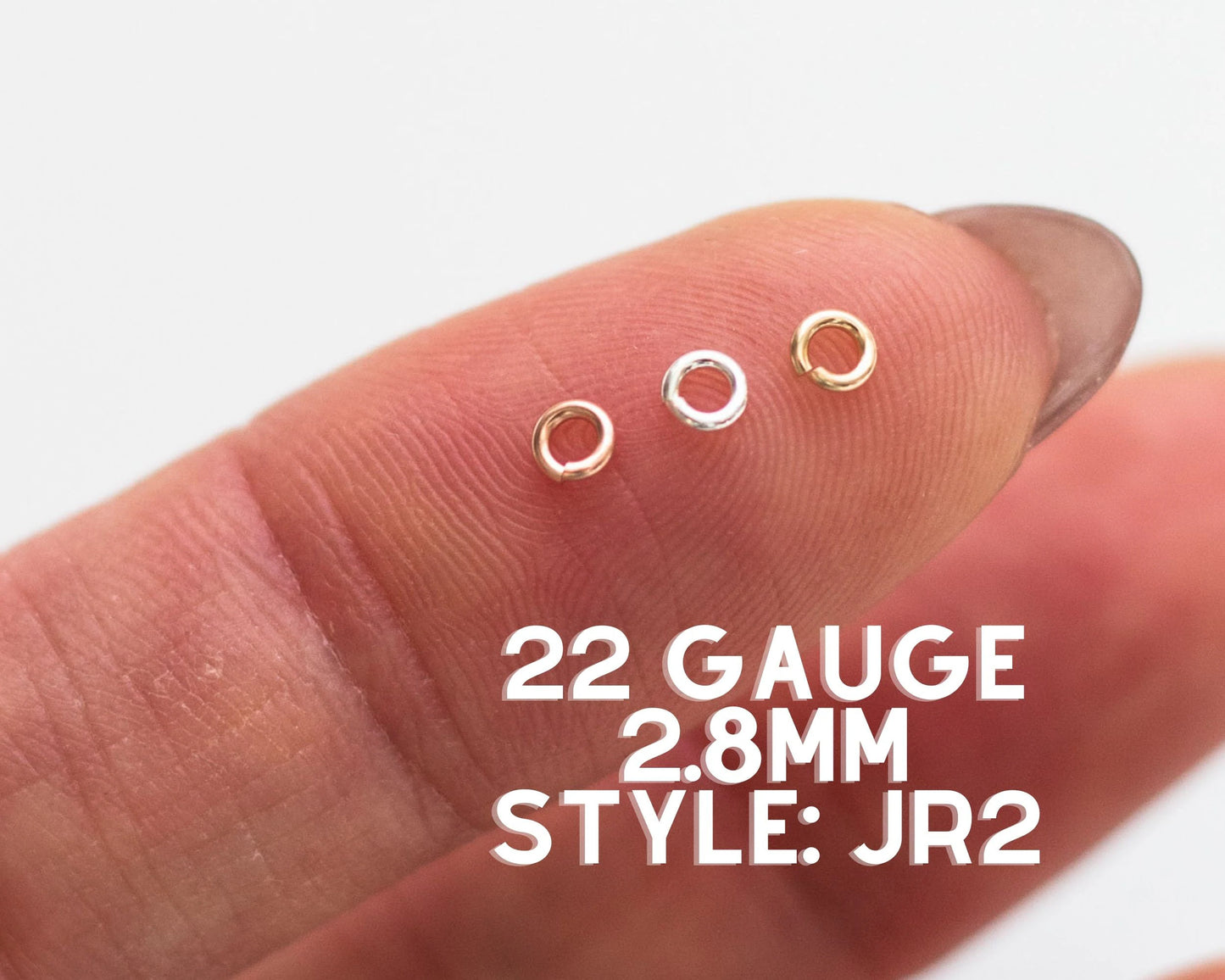 Jump Rings 2.8mm OD, 22g, JR2