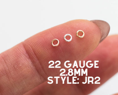 Jump Rings 2.8mm OD, 22g, JR2