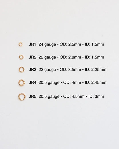 Jump Rings 2.8mm OD, 22g, JR2
