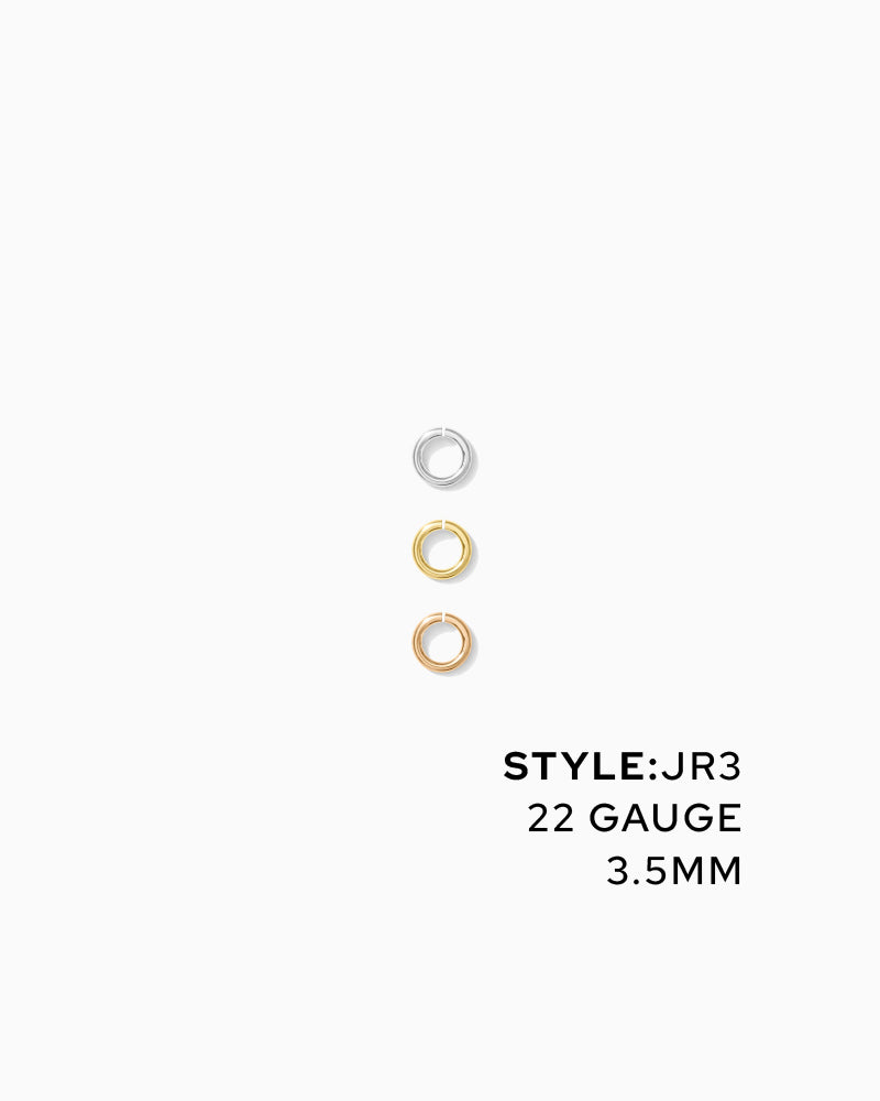 Jump Rings 3.5mm OD, 22g, JR3