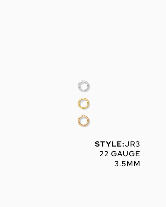 Jump Rings 3.5mm OD, 22g, JR3
