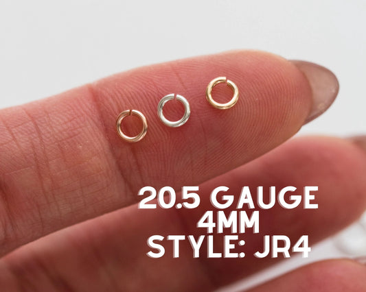 Jump Rings 4mm OD, 20.5g, JR4