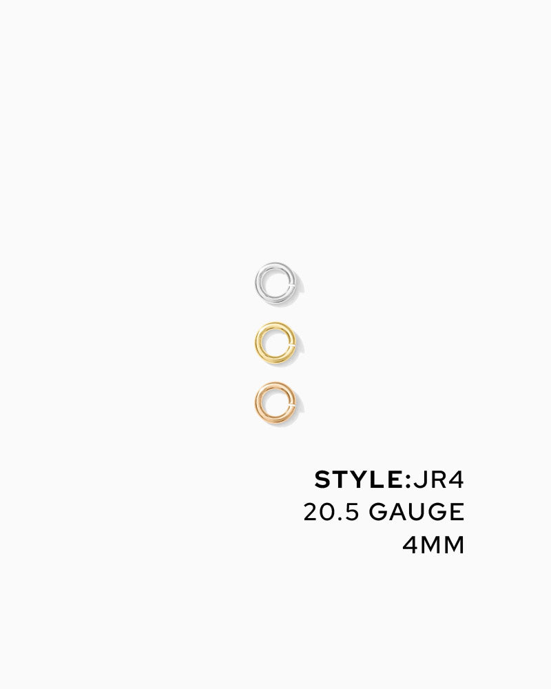 Jump Rings 4mm OD, 20.5g, JR4