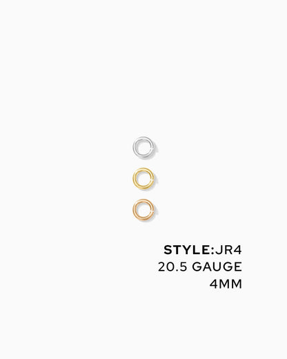 Jump Rings 4mm OD, 20.5g, JR4