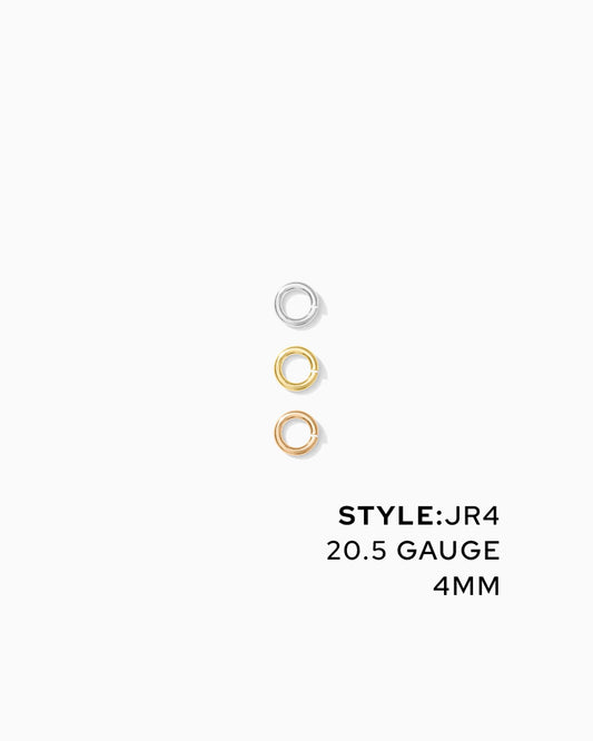 Jump Rings 4mm OD, 20.5g, JR4