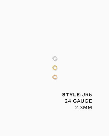 Jump Rings 2.3mm OD, 24g, JR6