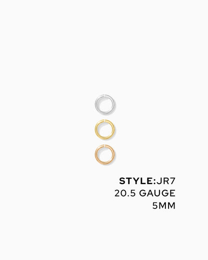Jump Rings 5mm OD, 20.5g, JR7