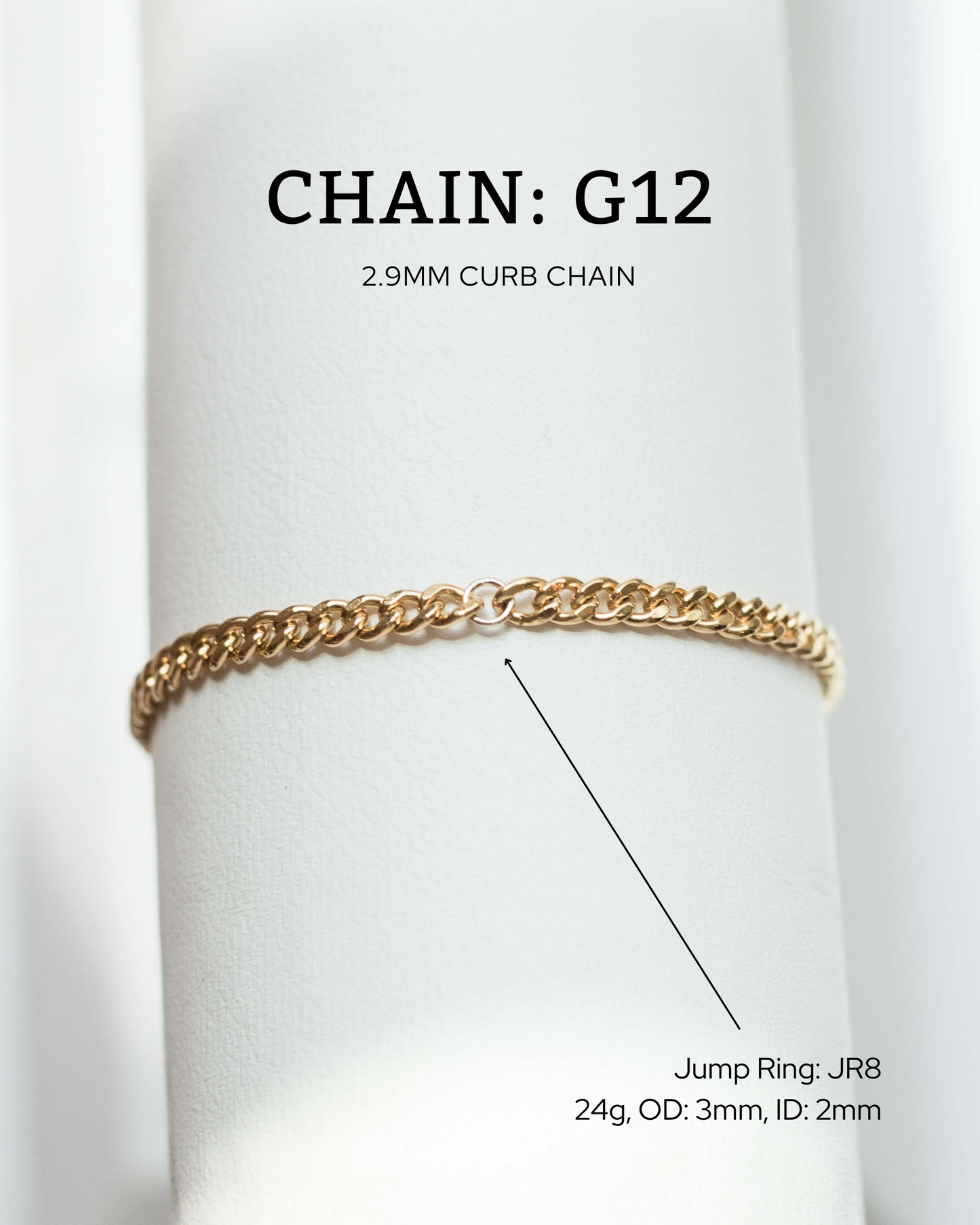 2.9mm Curb Chain, G12, R12