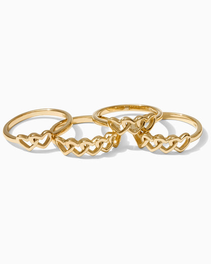 Linked Hearts Rings, R37
