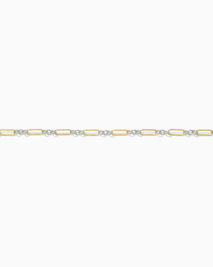 2.3mm Long and Short Mixed Metal Chain 1+3, M214
