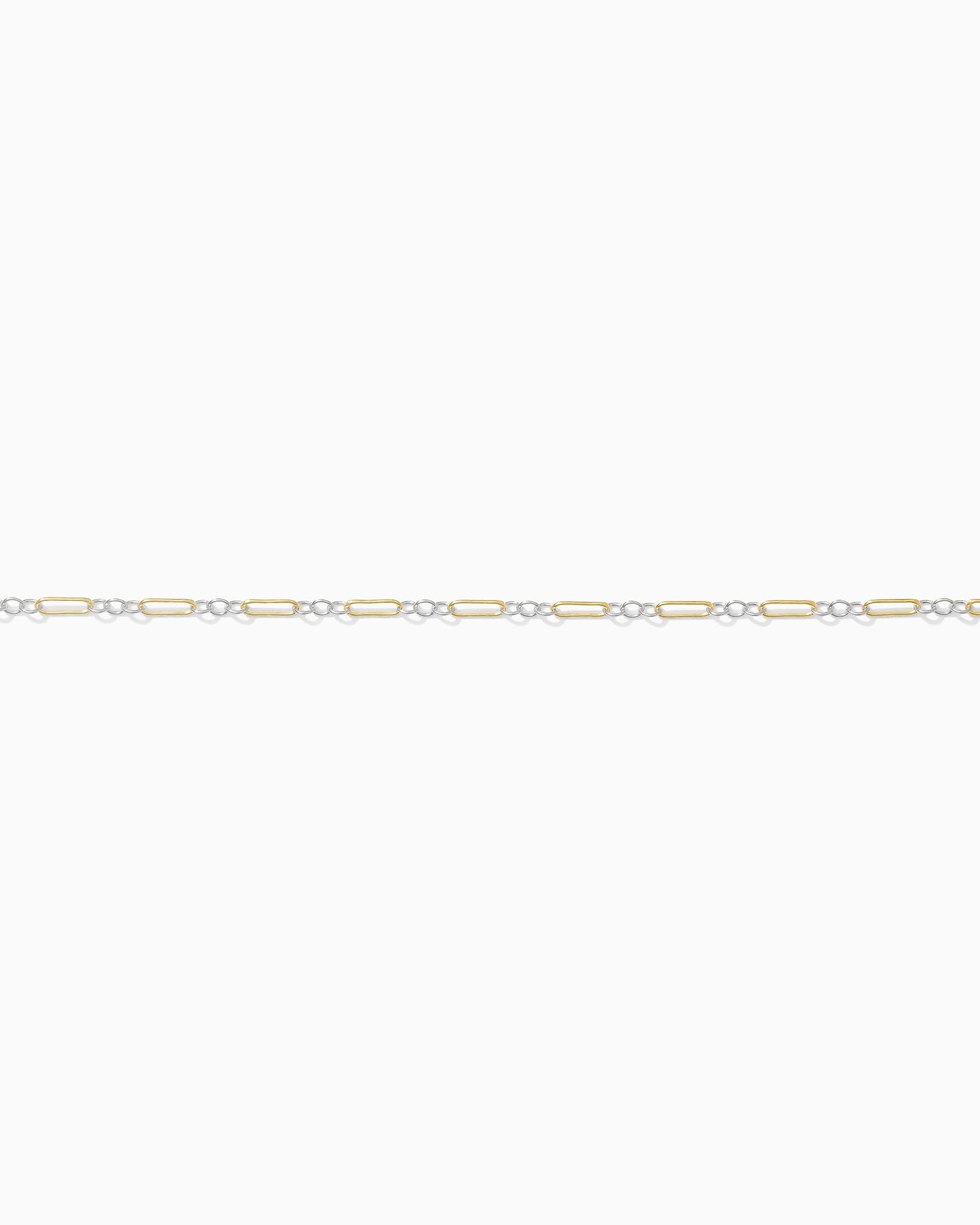 1.5mm Long and Short Mixed Metal Chain 1+3, M216