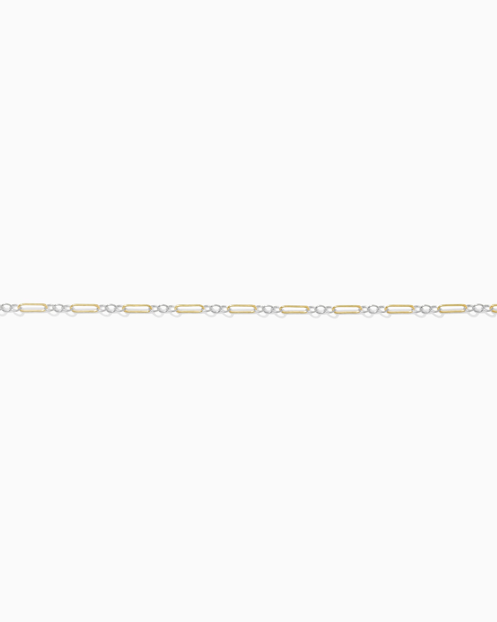 1.5mm Long and Short Mixed Metal Chain 1+3, M216
