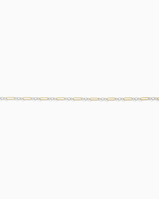 1.5mm Long and Short Mixed Metal Chain 1+3, M216