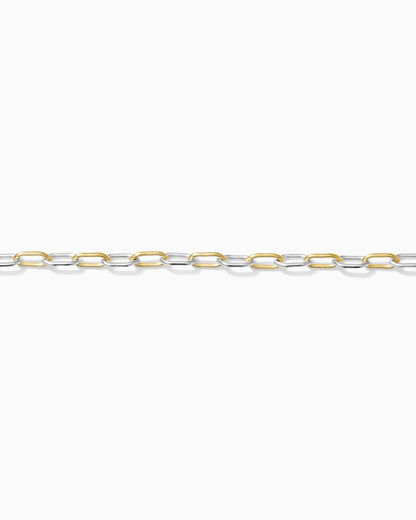 3mm Paperclip Mixed Metal Chain, M241