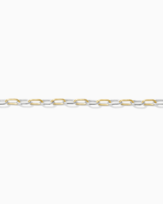 3mm Paperclip Mixed Metal Chain, M241