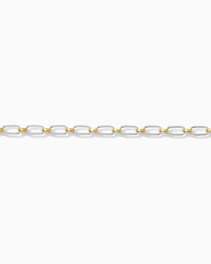 2.6mm 1+1 Mixed Metal Cable Chain, M244