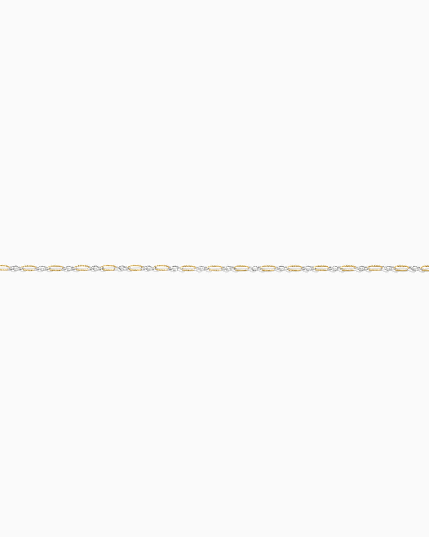 1.4mm long and short mixed metal chain 1+3,  M269