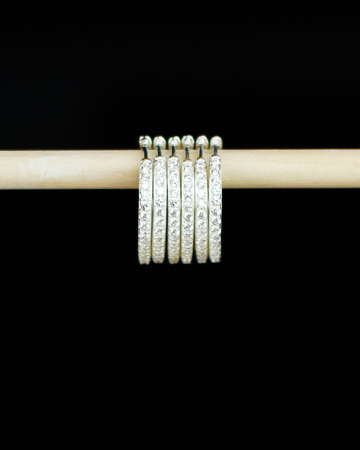 20mm Cubic Zirconia Hoop Earrings, E42