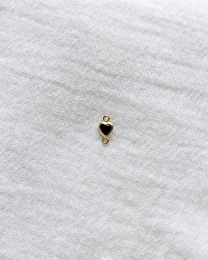 4mm Vertical Heart Onyx Connector, CN347