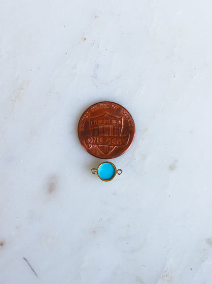 6mm Turquoise Connector, CN202
