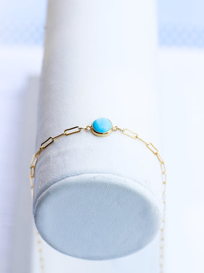6mm Turquoise Connector, CN202