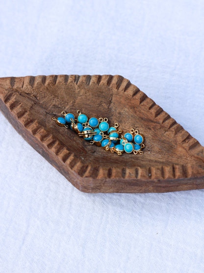4mm Turquoise Connector, CN42