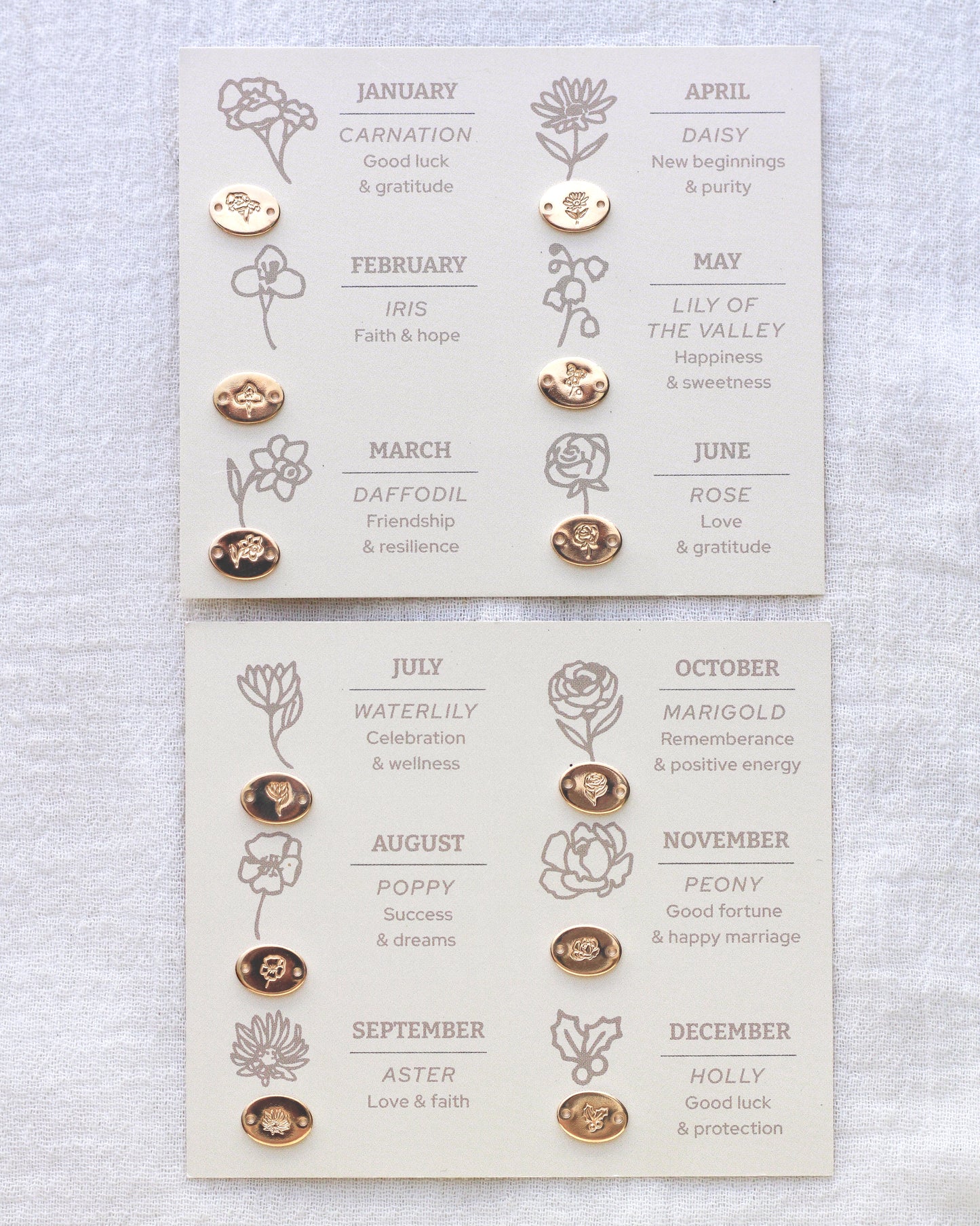 Birthflower Cards for CN01,CH05, SCN508, MC02