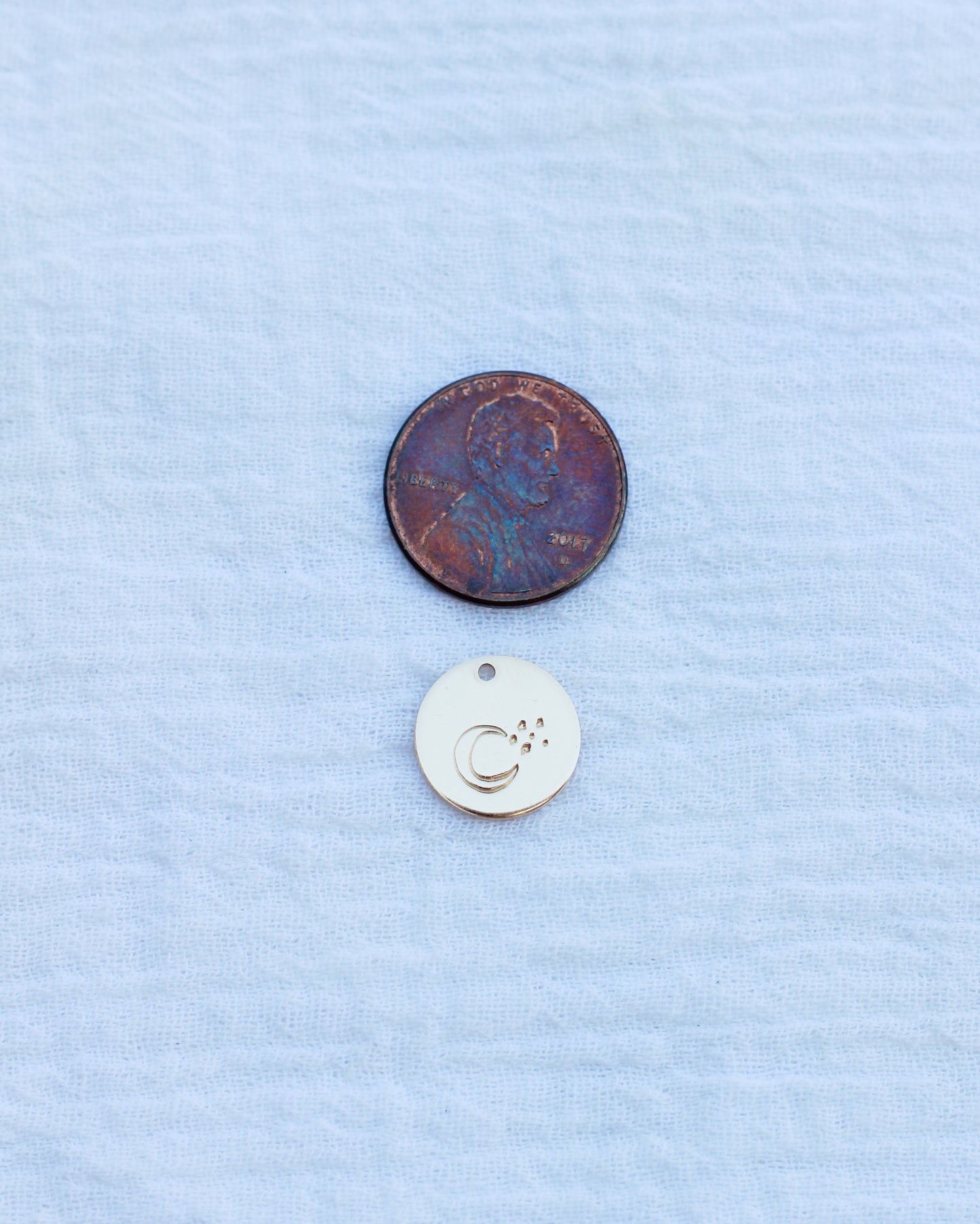 12.7mm Moon & Stars Pendant, CH150