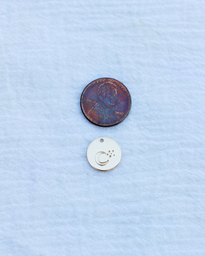 12.7mm Moon & Stars Pendant, CH150