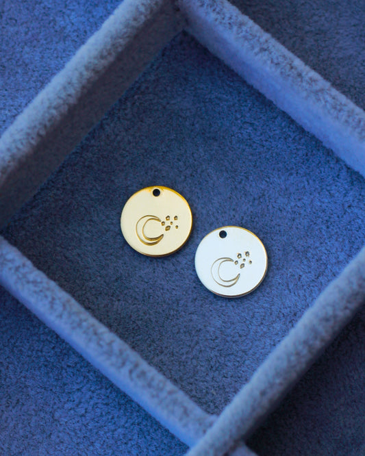 12.7mm Moon & Stars Pendant, CH150